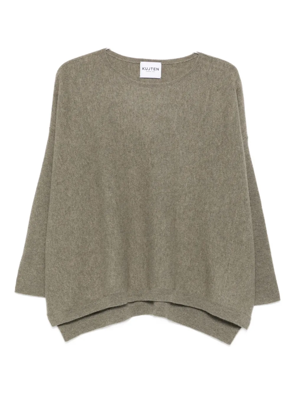 Кашемировый джемпер с круглым вырезом kujten, зеленый
Кашемировый джемпер с круглым вырезом kujten, зеленый