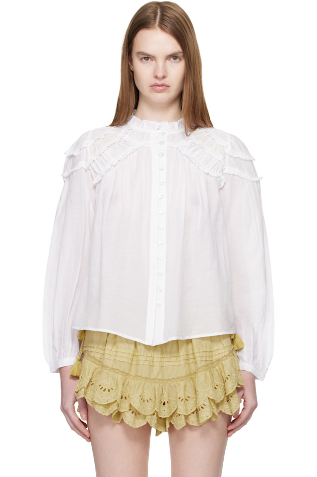 Блузка Криста Isabel Marant Etoile, белый
Блузка Криста Isabel Marant Etoile, белый