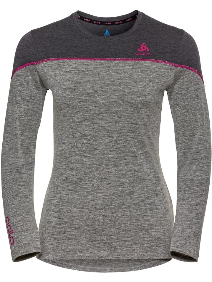 Лонгслив Odlo Longsleeve, серый 
Лонгслив Odlo Longsleeve, серый