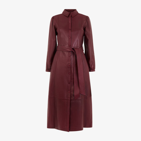 Кожаное платье миди Phoebe с поясом Whistles, бордовый, Красный, Кожаное платье миди Phoebe с поясом Whistles, бордовый
Кожаное платье миди Phoebe с поясом Whistles, бордовый, Красный, Кожаное платье миди Phoebe с поясом Whistles, бордовый