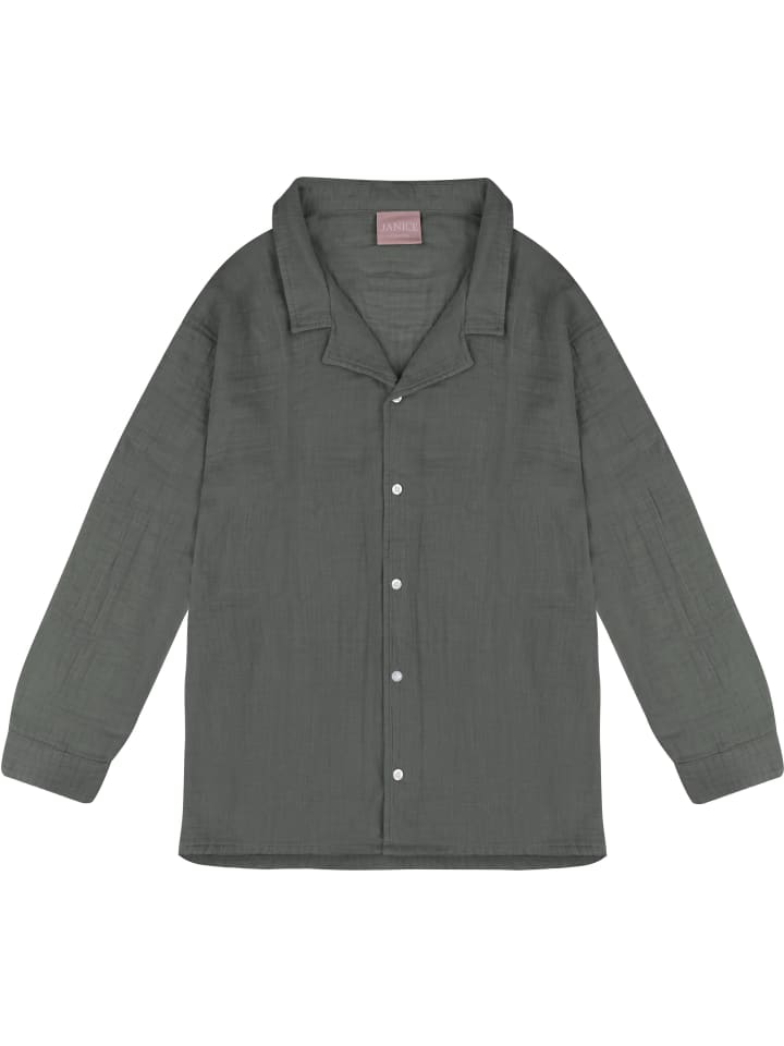 Женская муслиновая рубашка Kallithea антрацитового цвета Janice
Женская муслиновая рубашка Kallithea антрацитового цвета Janice