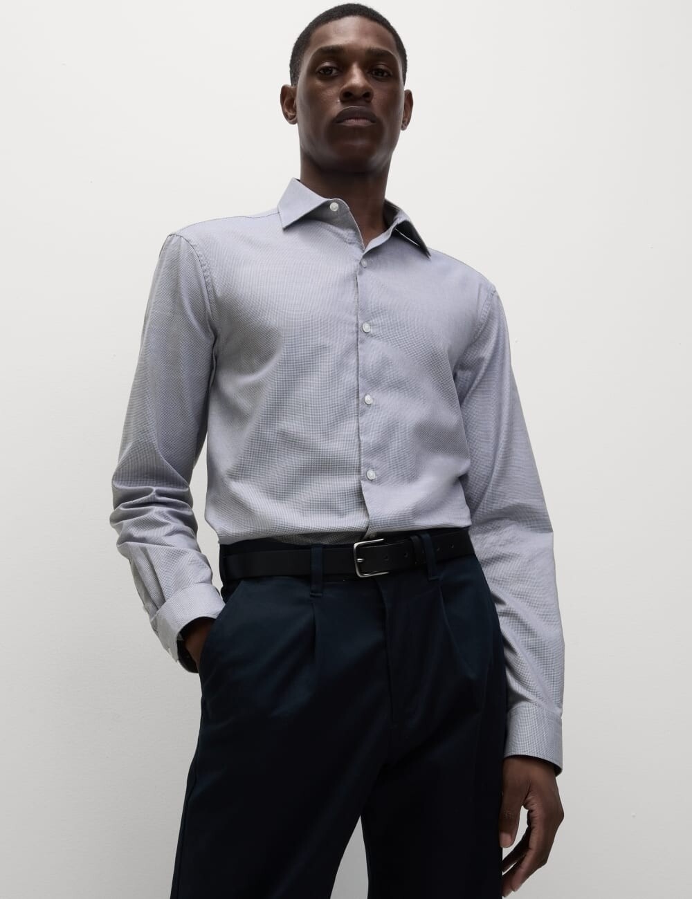 Рубашка Regular Fit из чистого хлопка с длинным рукавом и текстурой Marks & Spencer, цвет Blue marl
Рубашка Regular Fit из чистого хлопка с длинным рукавом и текстурой Marks & Spencer, цвет Blue marl