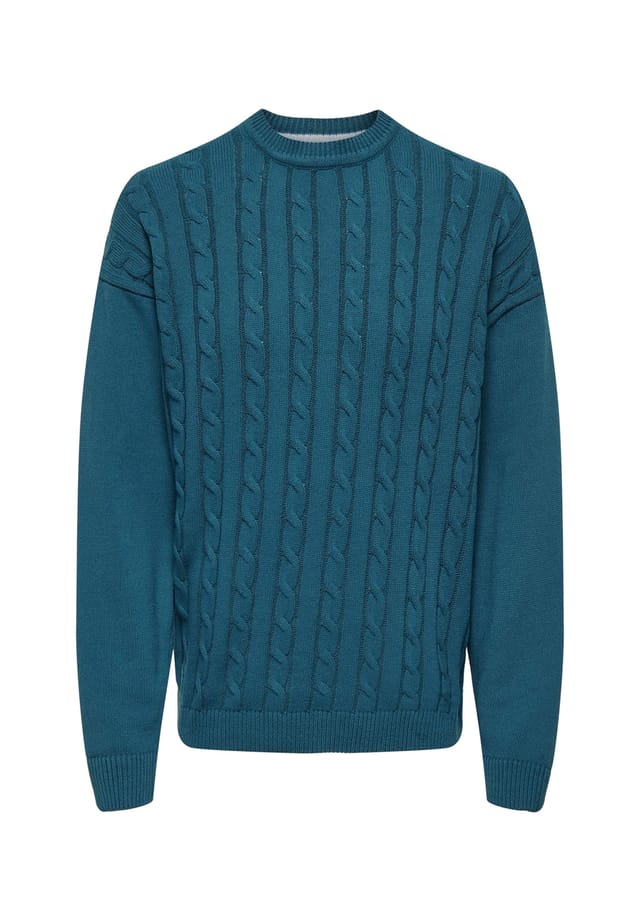 Пуловер Ламард вязаный свитер r-neck Only & Sons, синий
Пуловер Ламард вязаный свитер r-neck Only & Sons, синий