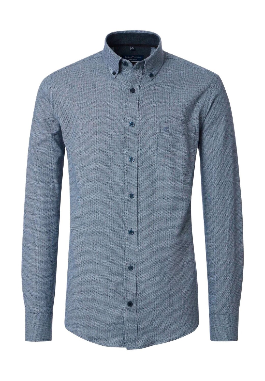 Повседневная рубашка, удобная посадка, воротник на пуговицах, мужская CASAMODA, цвет 100 Blau 
Повседневная рубашка, удобная посадка, воротник на пуговицах, мужская CASAMODA, цвет 100 Blau
