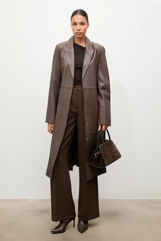 Кожаное пальто Answear.Lab, коричневый
Кожаное пальто Answear.Lab, коричневый