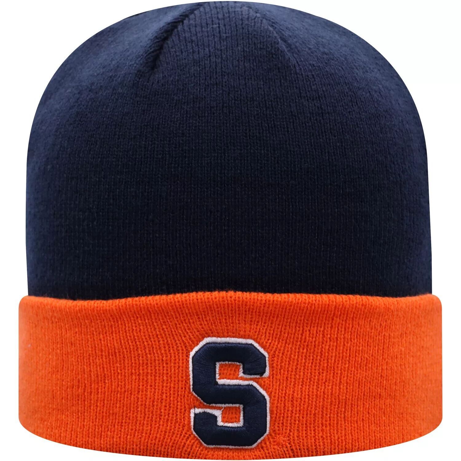 Мужская двухцветная вязаная шапка с манжетами Top of the World Navy/Orange Syracuse Orange Core
Мужская двухцветная вязаная шапка с манжетами Top of the World Navy/Orange Syracuse Orange Core