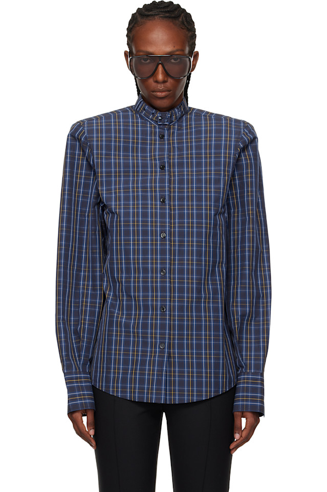 Mugler Синяя футболка с символикой силы
Mugler Синяя футболка с символикой силы