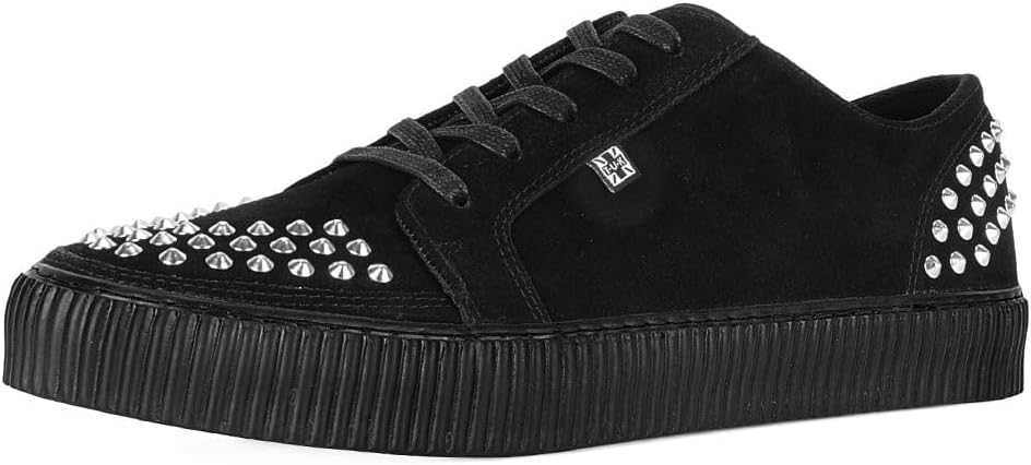 Кроссовки T.U.K. Suede Creeper для женщин и мужчин, Шнуровка, черная переплетенная текстура и люверсы, Классическая рифленая подошва и сетчатая подкладка, Комфорт с памятью формы для повседневной носки
Кроссовки T.U.K. Suede Creeper для женщин и мужчин, Шнуровка, черная переплетенная текстура и люверсы, Классическая рифленая подошва и сетчатая подкладка, Комфорт с памятью формы для повседневной носки