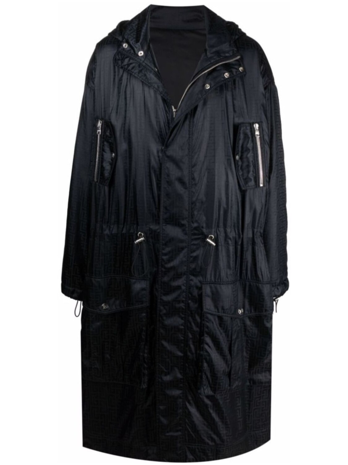 Пальто с капюшоном Balmain, черный
Пальто с капюшоном Balmain, черный