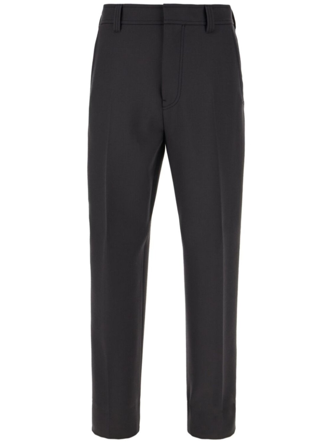 Шерстяные зауженные брюки Zegna, серый 
Шерстяные зауженные брюки Zegna, серый