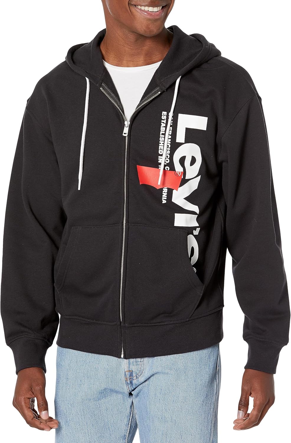 Мужская сезонная толстовка с капюшоном на молнии Levi's, Caviar Graphic
Мужская сезонная толстовка с капюшоном на молнии Levi's, Caviar Graphic