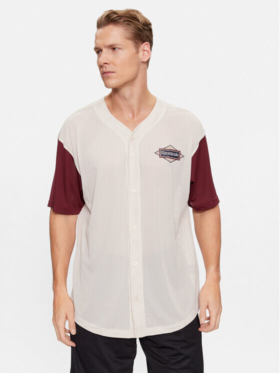 Футболка стандартного кроя Reebok, бежевый 
Футболка стандартного кроя Reebok, бежевый