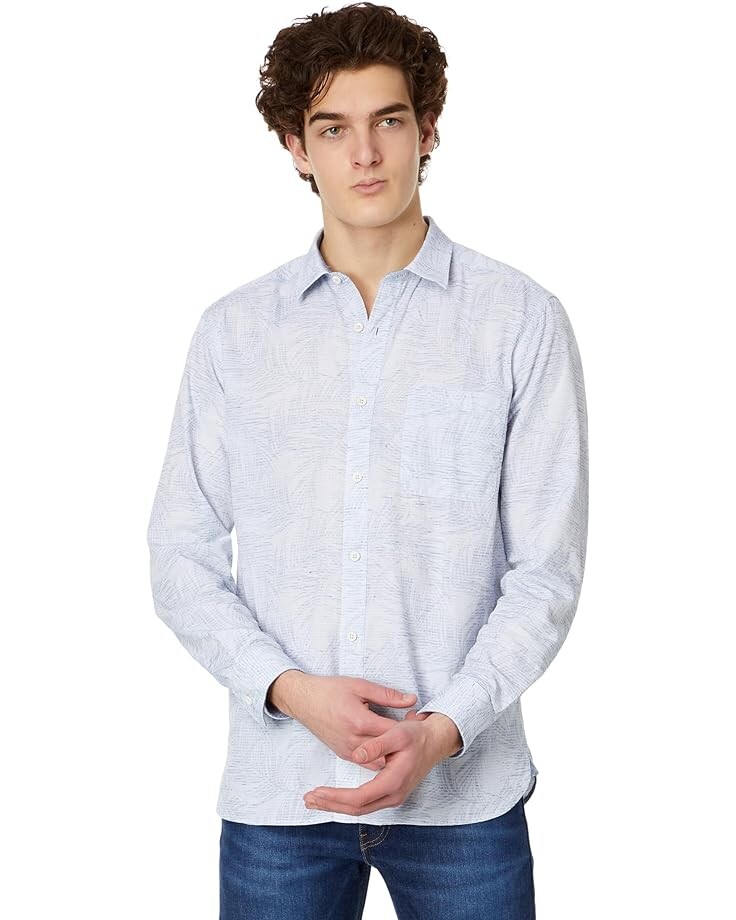 Рубашка Johnston & Murphy Foliage Striped Linen, синий
Рубашка Johnston & Murphy Foliage Striped Linen, синий