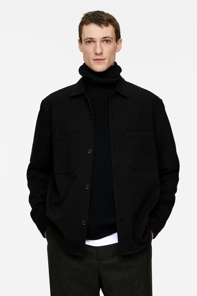 Верхняя рубашка из хлопчатобумажной саржи Arket, черный
Верхняя рубашка из хлопчатобумажной саржи Arket, черный