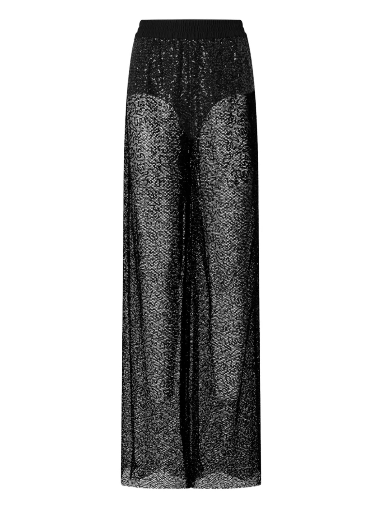 Прозрачные широкие брюки с пайетками PINKO, черный
Прозрачные широкие брюки с пайетками PINKO, черный