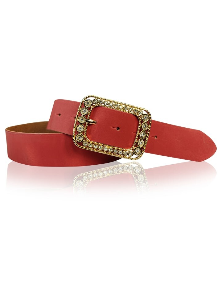 Ремень FRONHOFER Damengürtel goldene Strassschnalle, красный
Ремень FRONHOFER Damengürtel goldene Strassschnalle, красный