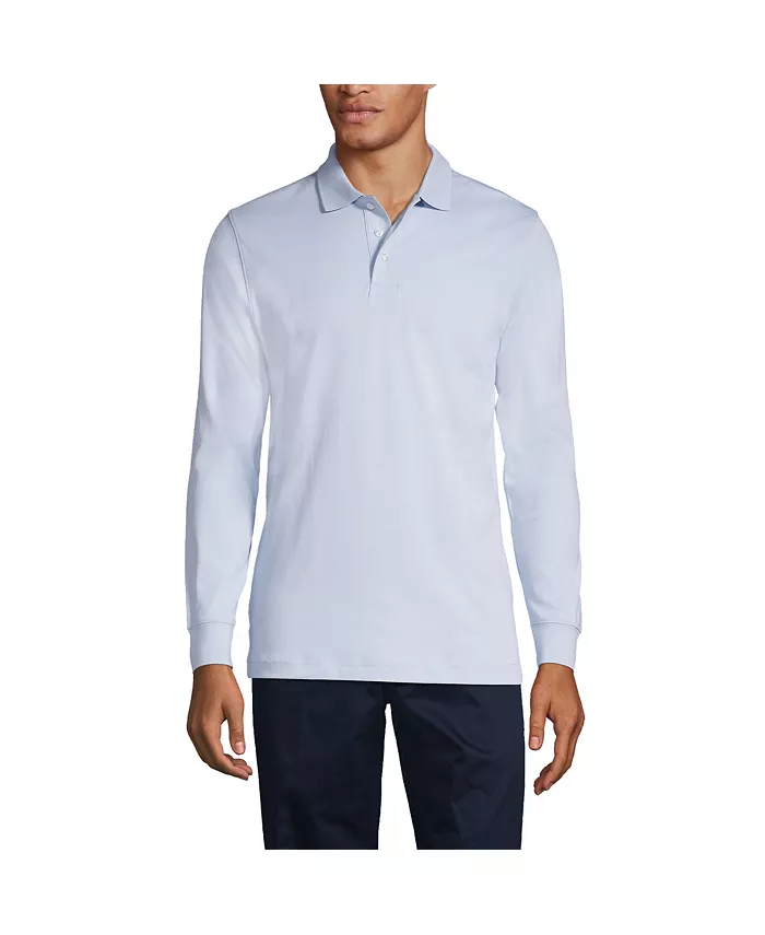 Мужская поло с длинным рукавом из интерлока Lands' End, синий
Мужская поло с длинным рукавом из интерлока Lands' End, синий