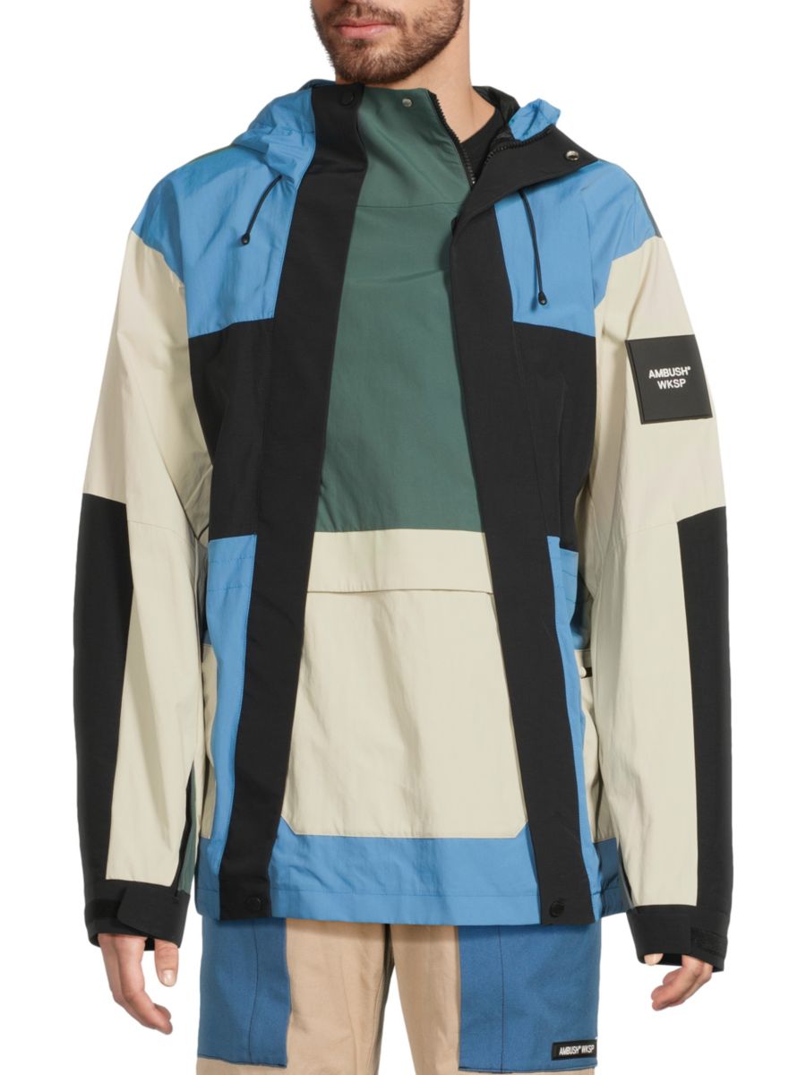 Куртка с капюшоном в стиле колорблок Ambush, черный
Куртка с капюшоном в стиле колорблок Ambush, черный