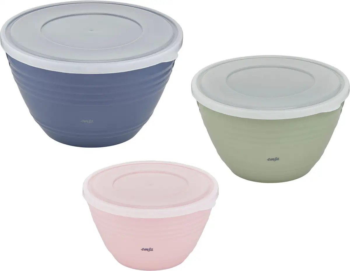Миска Emsa "K325S3 Prep&Bake", 3 предмета, пластик, консервационная крышка, нескользящее основание, сливная кромка 1,7,2,75,4,15 л 25,4х14,5 см, розовый/зеленый/синий
Миска Emsa "K325S3 Prep&Bake", 3 предмета, пластик, консервационная крышка, нескользящее основание, сливная кромка 1,7,2,75,4,15 л 25,4х14,5 см, розовый/зеленый/синий