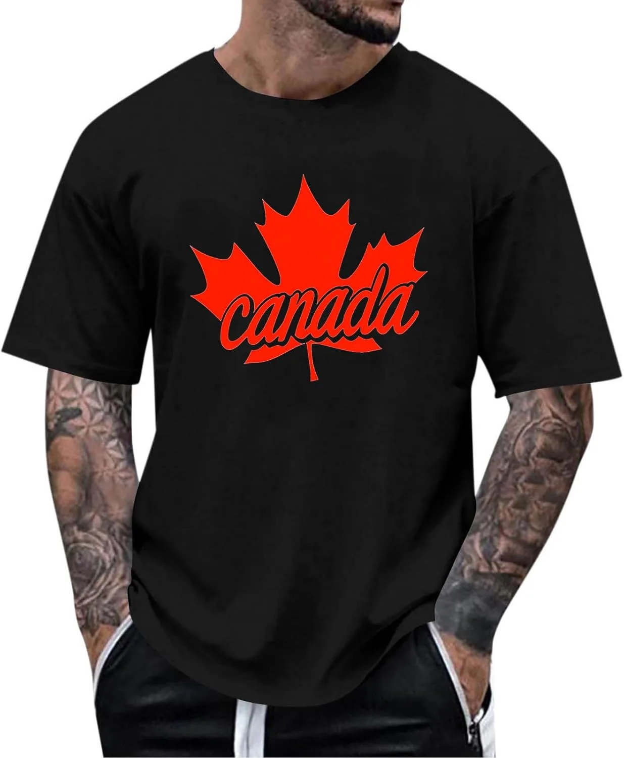 Футболка Canada Day с принтом кленового листа Sdeycui
Футболка Canada Day с принтом кленового листа Sdeycui