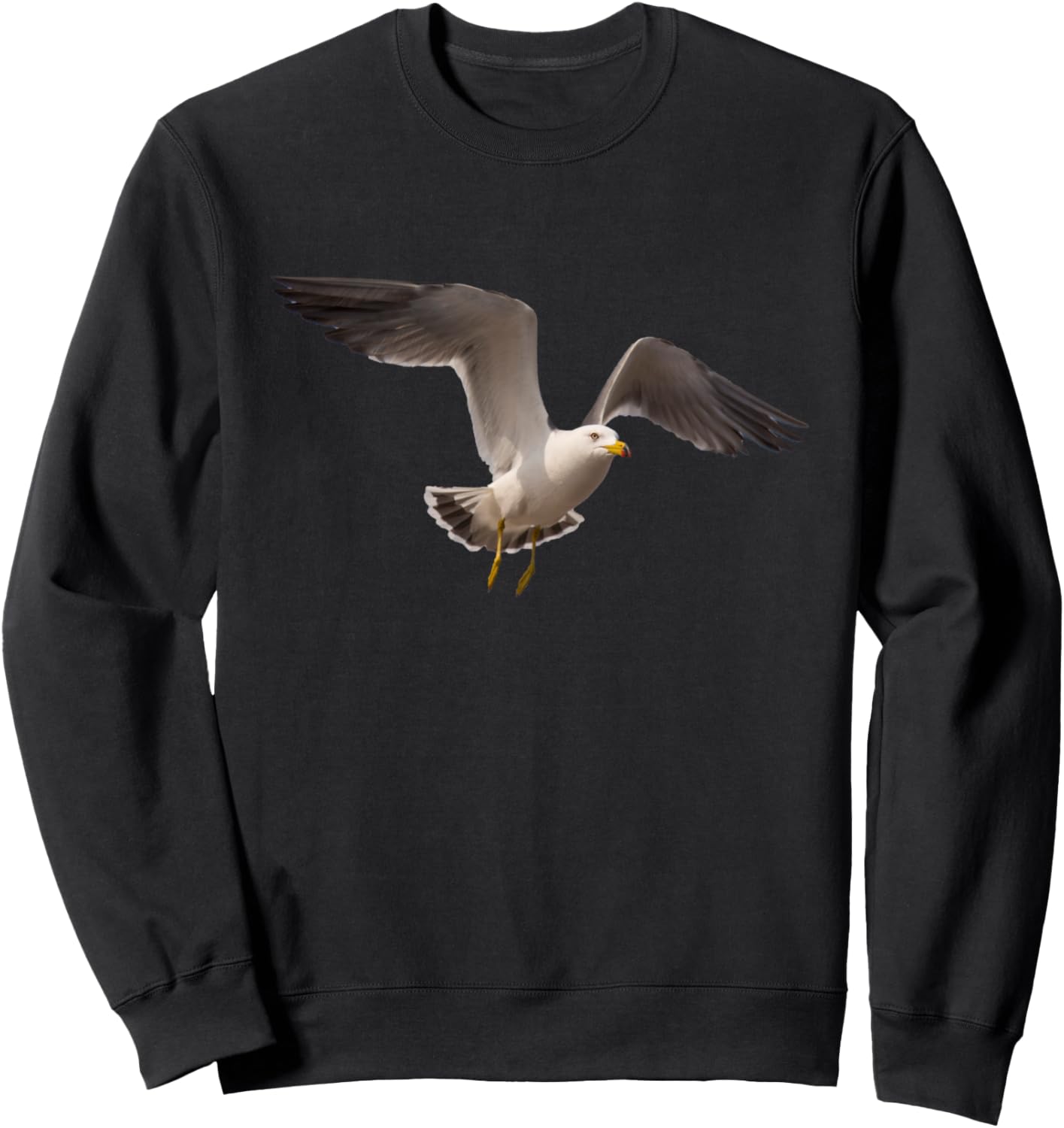 Элегантная толстовка с изображением летящей чайки в портретном стиле Seagull Bird Apparel, черный
Элегантная толстовка с изображением летящей чайки в портретном стиле Seagull Bird Apparel, черный