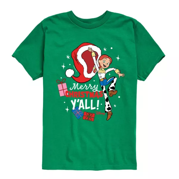 Футболка с принтом «История игрушек Джесси» для мальчиков 8-20 лет с надписью «Счастливого Рождества всем!» Disney / Pixar, зеленый
Футболка с принтом «История игрушек Джесси» для мальчиков 8-20 лет с надписью «Счастливого Рождества всем!» Disney / Pixar, зеленый