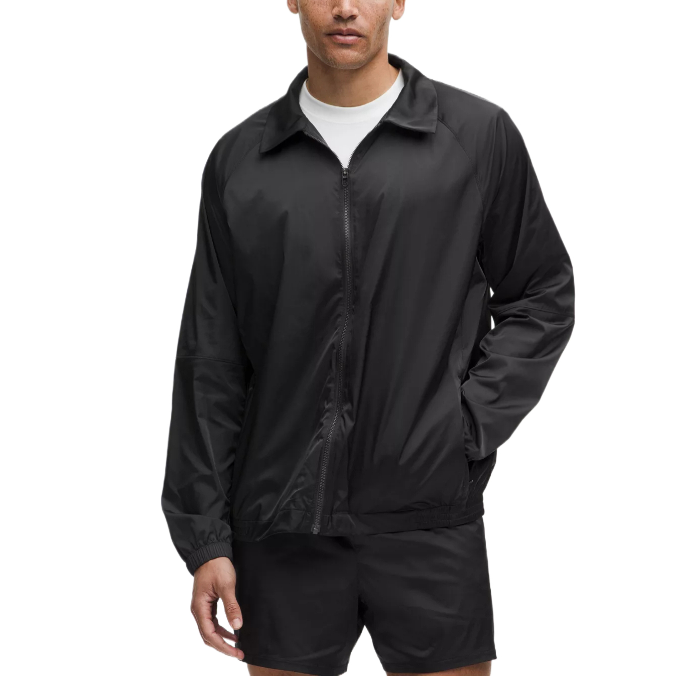 Lululemon Растягивающийся атласный нейлоновый спортивный пиджак, Black
Lululemon Растягивающийся атласный нейлоновый спортивный пиджак, Black