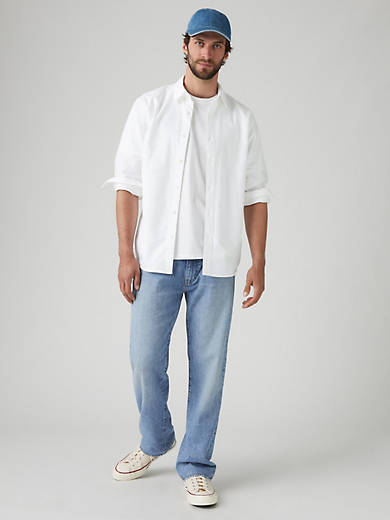 555 Свободные прямые мужские джинсы из льна и денима Levi's, цвет Tried Our Best - Light Wash
555 Свободные прямые мужские джинсы из льна и денима Levi's, цвет Tried Our Best - Light Wash