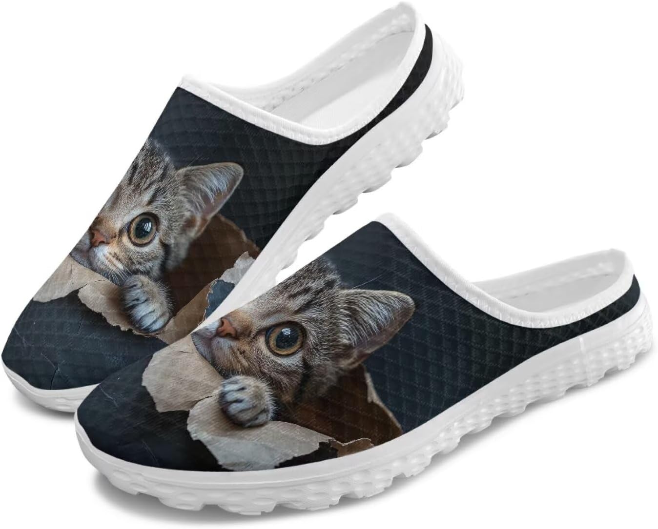 Женские кроссовки Tomeusey на шнуровке без задника, с полусеткой, легкие, дышащие, повседневные для прогулок, Funny Cat
Женские кроссовки Tomeusey на шнуровке без задника, с полусеткой, легкие, дышащие, повседневные для прогулок, Funny Cat