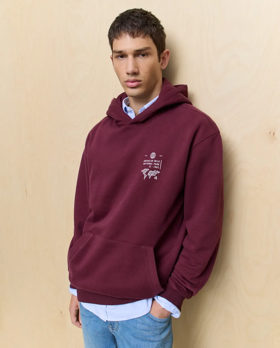 Мужская кенгуру-толстовка Easy Wear, бордовый
Мужская кенгуру-толстовка Easy Wear, бордовый