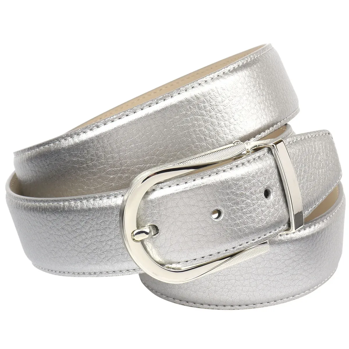 Кожаный ремень Anthoni Crown с тиснением оленя, серебристый
Кожаный ремень Anthoni Crown с тиснением оленя, серебристый