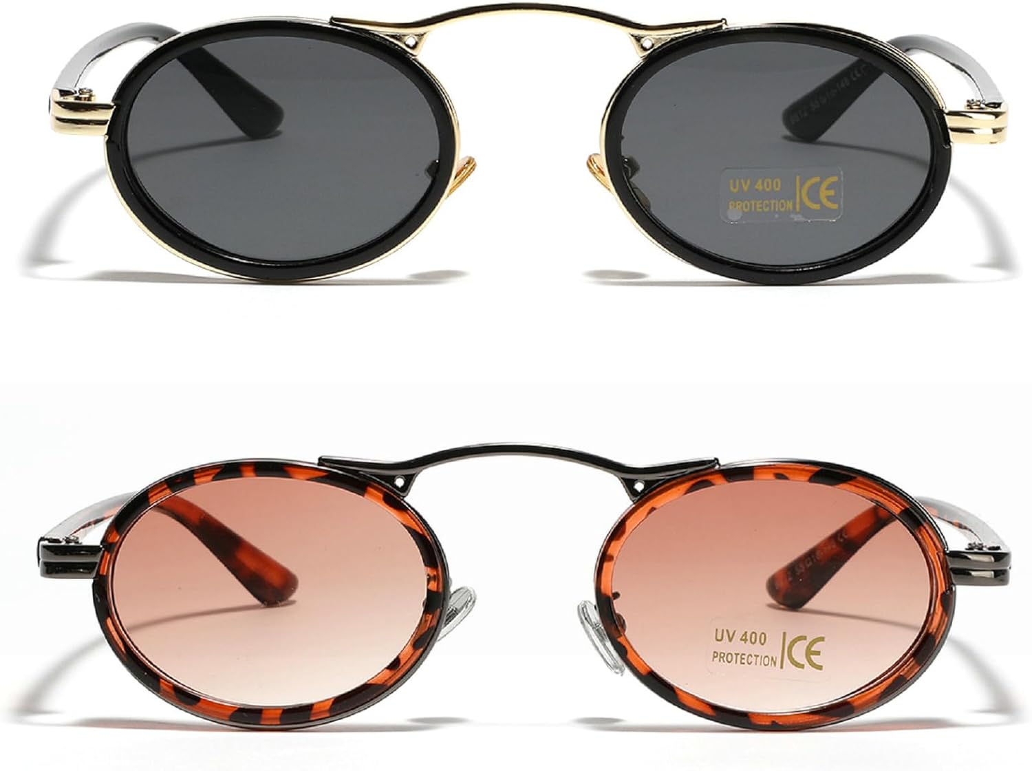 Модные маленькие овальные женские солнцезащитные очки с градиентным покрытием UV400, ретро, сине-коричневые, мужские трендовые панк-солнцезащитные очки mincl, 2pcs-gold Gray&leopard
Модные маленькие овальные женские солнцезащитные очки с градиентным покрытием UV400, ретро, сине-коричневые, мужские трендовые панк-солнцезащитные очки mincl, 2pcs-gold Gray&leopard
