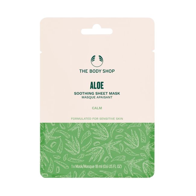 Успокаивающая маска для лица с алоэ The Body Shop, 18 мл
Успокаивающая маска для лица с алоэ The Body Shop, 18 мл