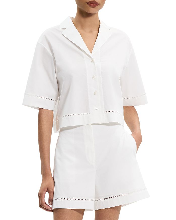 Короткий рукав Боксовидная рубашка Theory, белый
Короткий рукав Боксовидная рубашка Theory, белый