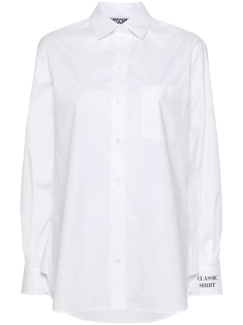 Поплиновая рубашка с нагрудным карманом Moschino, белый
Поплиновая рубашка с нагрудным карманом Moschino, белый