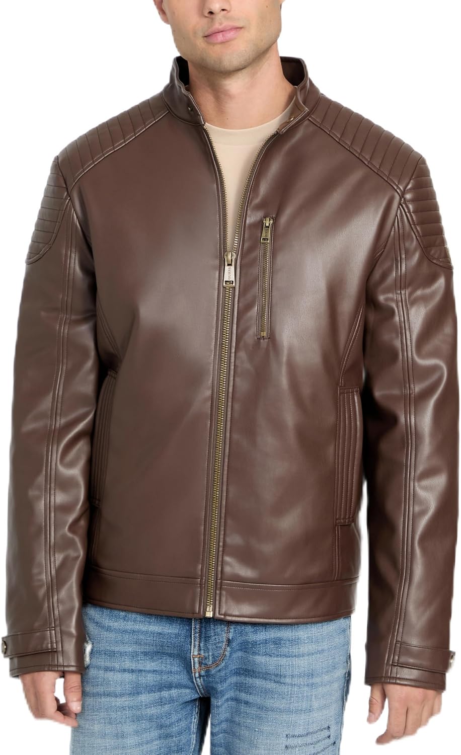 GUESS Мужская куртка Stephane Motorcycle Biker, Coarse Brown
GUESS Мужская куртка Stephane Motorcycle Biker, Coarse Brown