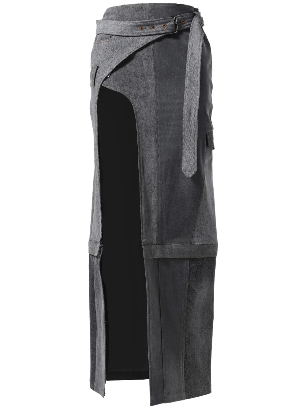 Джинсовая юбка с запахом SRVC Studio, серый
Джинсовая юбка с запахом SRVC Studio, серый