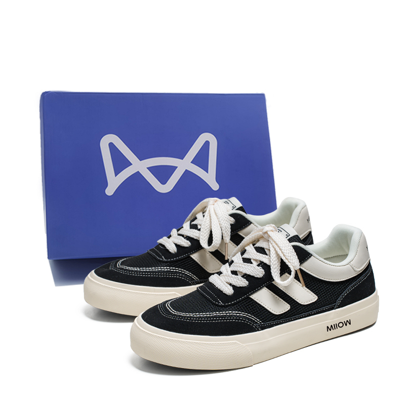 MIIOW Антискользящие износостойкие низкие скейтерские кеды мужские - черная коробка, цвет Black Box
MIIOW Антискользящие износостойкие низкие скейтерские кеды мужские - черная коробка, цвет Black Box