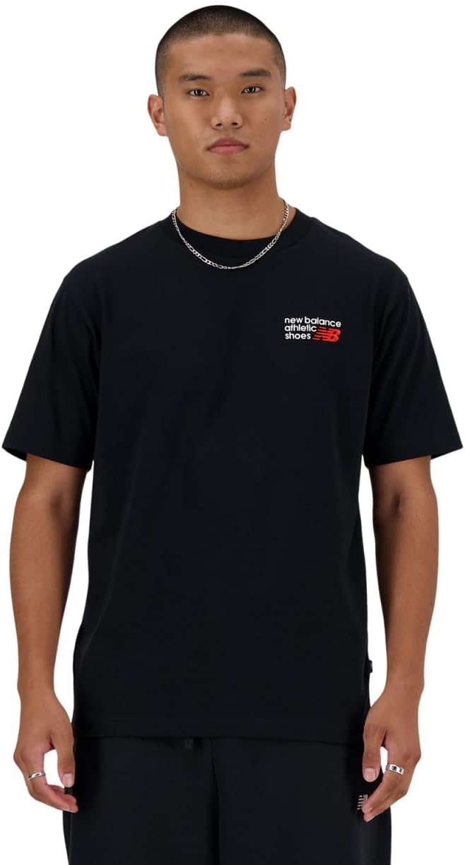 Мужская футболка с коротким рукавом свободного кроя New Balance
Мужская футболка с коротким рукавом свободного кроя New Balance