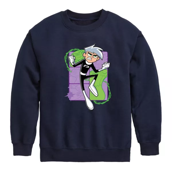 Флисовая толстовка с принтом Дэнни Фантом для мальчиков 8-20 лет Nickelodeon, синий 
Флисовая толстовка с принтом Дэнни Фантом для мальчиков 8-20 лет Nickelodeon, синий