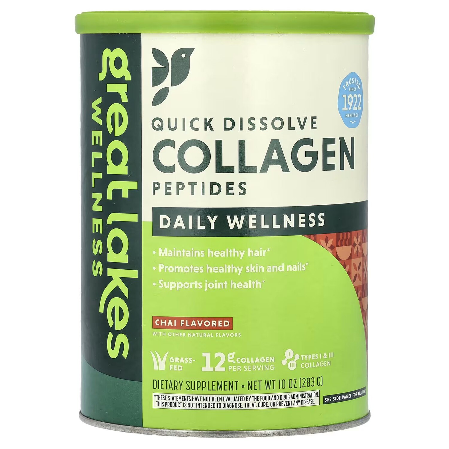 Быстрорастворимые коллагеновые пептиды, Daily Wellness, чай, 10 унций (283 г) Great Lakes Wellness
Быстрорастворимые коллагеновые пептиды, Daily Wellness, чай, 10 унций (283 г) Great Lakes Wellness