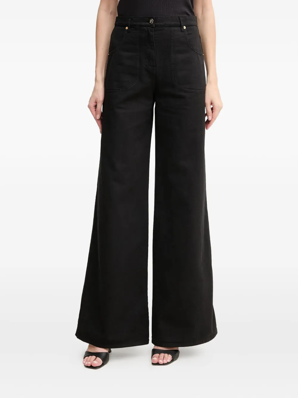 Джинсы с логотипом LUISA SPAGNOLI, черный
Джинсы с логотипом LUISA SPAGNOLI, черный