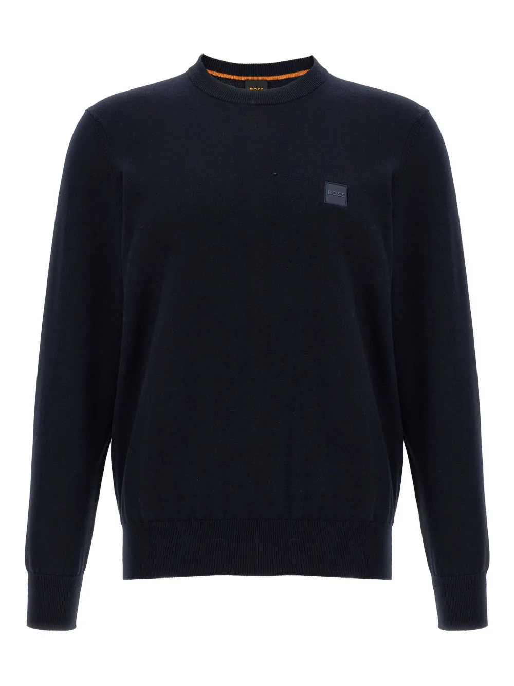 Свитер с круглым вырезом и нашивкой-логотипом BOSS, синий
Свитер с круглым вырезом и нашивкой-логотипом BOSS, синий