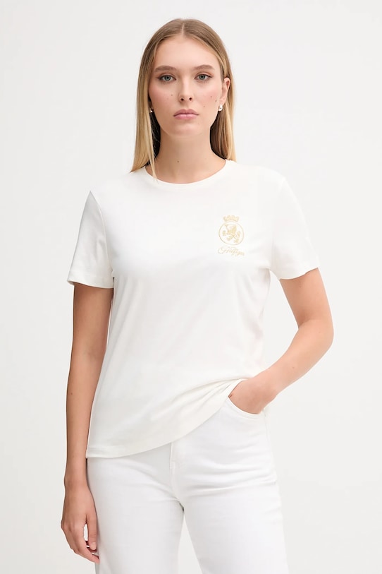 Хлопковая футболка Tommy Hilfiger, белый
Хлопковая футболка Tommy Hilfiger, белый