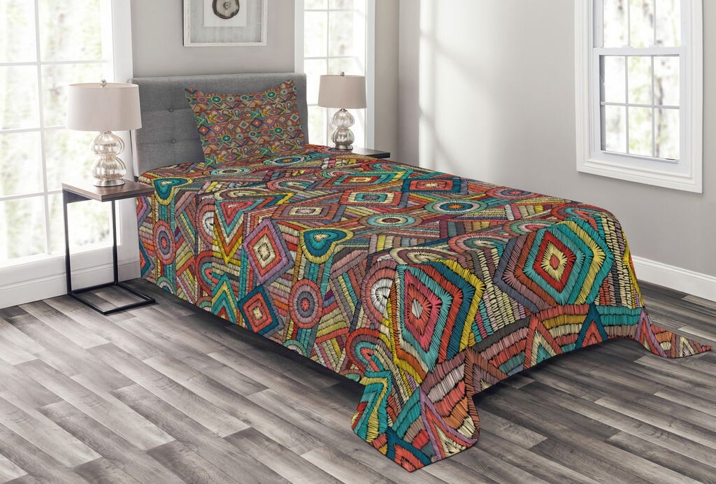 ABAKUHAUS Комплект покрывала Aztec, индийский народный узор, комплект с наволочками, моющийся, для односпальных кроватей 170 х 220 см, разноцветный
ABAKUHAUS Комплект покрывала Aztec, индийский народный узор, комплект с наволочками, моющийся, для односпальных кроватей 170 х 220 см, разноцветный