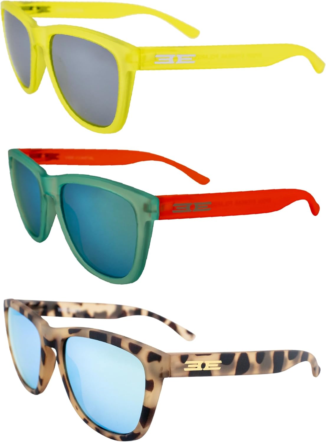 Солнцезащитные очки Epoch Eyewear Vibe с поляризацией, женские и мужские, 3 пары: желтые с серебристыми зеркальными линзами, синие и кремовые полукруглые оправы с бирюзовыми зеркальными линзами, Yellow-silver/Blue-teal/Cream-teal
Солнцезащитные очки Epoch Eyewear Vibe с поляризацией, женские и мужские, 3 пары: желтые с серебристыми зеркальными линзами, синие и кремовые полукруглые оправы с бирюзовыми зеркальными линзами, Yellow-silver/Blue-teal/Cream-teal