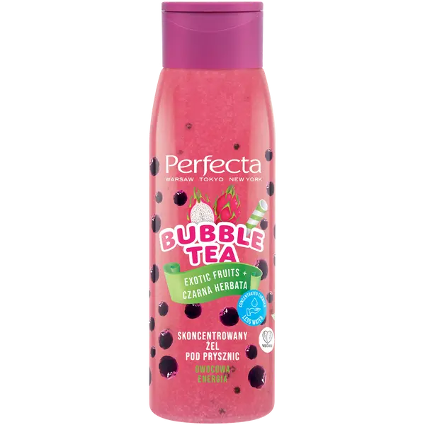Концентрированный гель для душа экзотические фрукты и черный чай, 400 мл Perfecta Bubble tea
Концентрированный гель для душа экзотические фрукты и черный чай, 400 мл Perfecta Bubble tea
