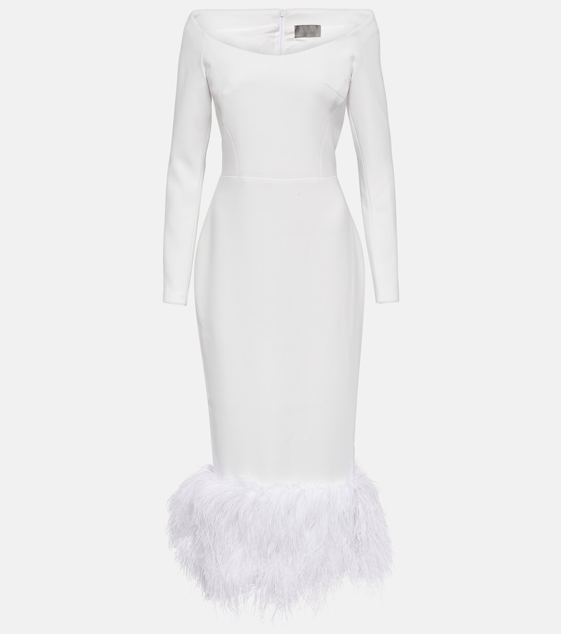 Платье миди из крепа с отделкой перьями Rasario, белый
Платье миди из крепа с отделкой перьями Rasario, белый