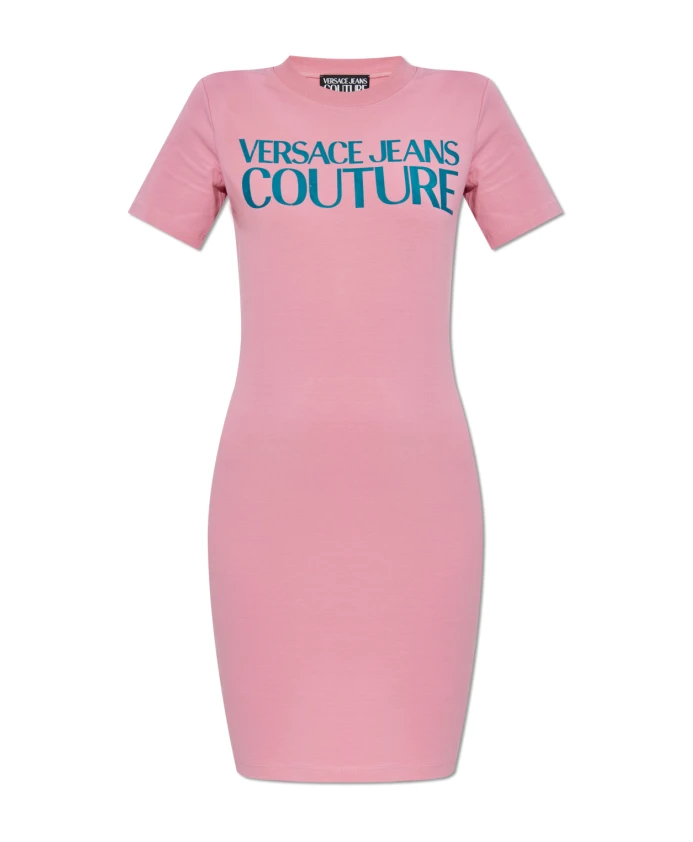Платье с напечатанным логотипом Versace Jeans Couture, розовый
Платье с напечатанным логотипом Versace Jeans Couture, розовый