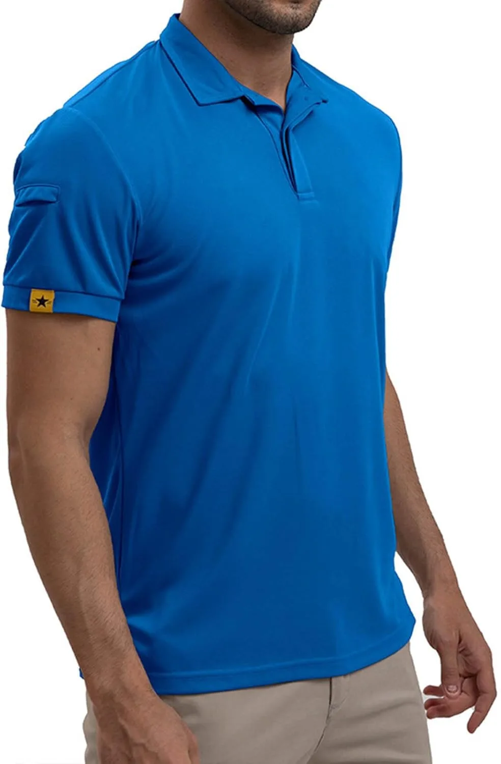 Мужская поло с воротником на пуговицах для спорта и отдыха
Мужская поло с воротником на пуговицах для спорта и отдыха